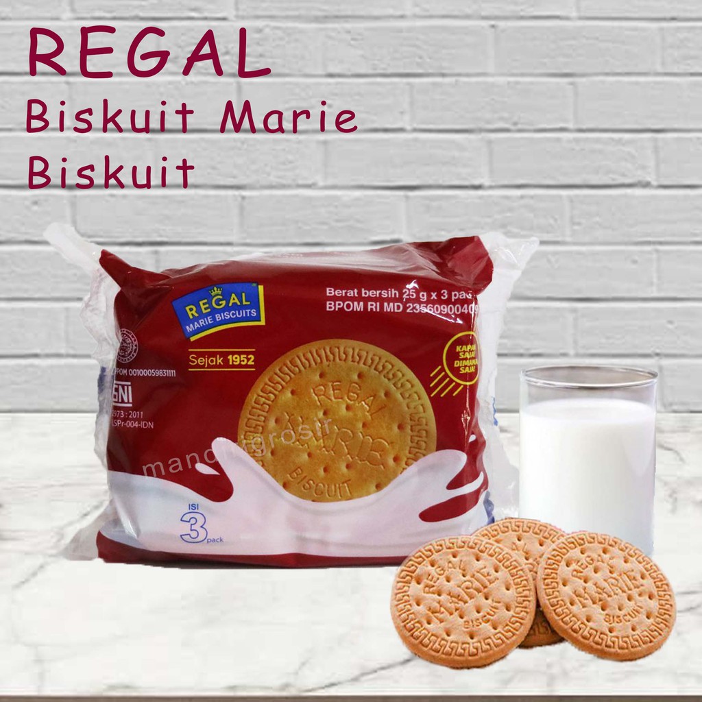 Biskuit susu *Regal * isi 3 pcs