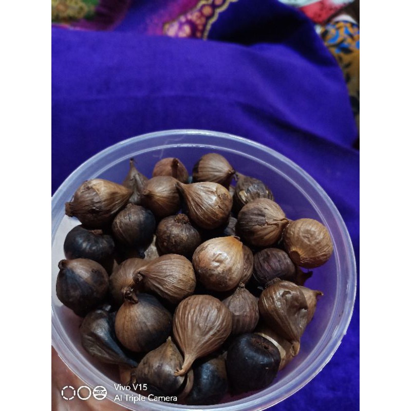 

BLACK GARLIC,BAWANG PUTIH TUNGGAL HITAM 90-94 gr