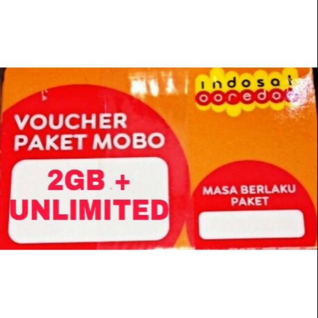 Voucher Kuota Indosat 2GB unlimited