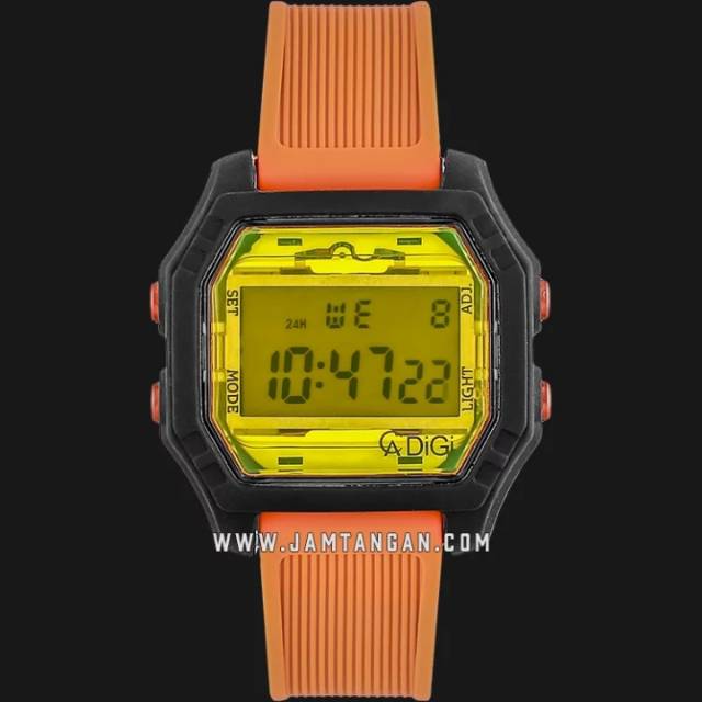 Alexandre Christie AC 9224 ME RIUSLOR Men Digital Dial Orange Rubber Strap
