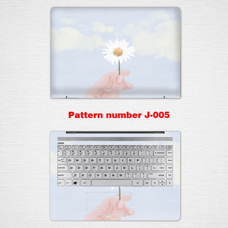 2pcs Stiker Pelindung Laptop Universal Motif Bunga daisy Bahan VINYL Untuk Asus VivoBook Zenbook OLED K505B X505 LGBT 12 13 14 15.6 Inch