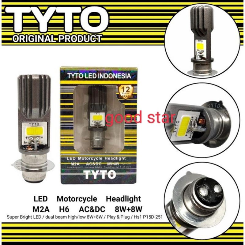 Lampu Depan Led Tyto Bolam Lampu Depan Led Kaki 1 Universal Motor Bebek &amp; Matic