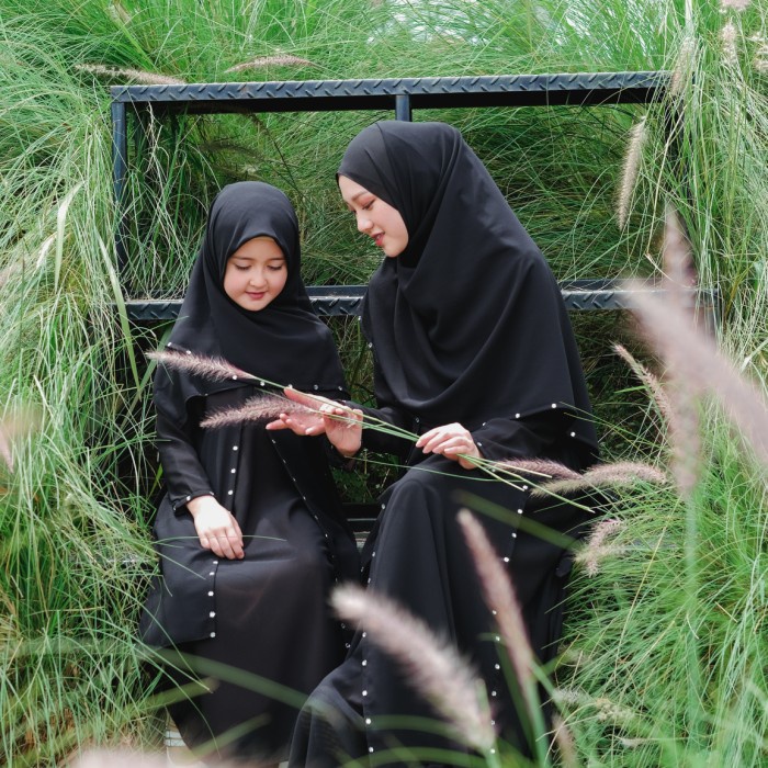 TERBARU     Shafa Dress Kazami - Gamis Ceruty set pashmina hijab denaf.outfit