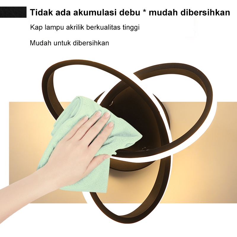 Golden LED Lampu Plafon LED Ceiling Light Lampu Hias Rumah Ruang Tamu Kamar Minimalis Tempat Lampu Plafon Ceiling Lampu