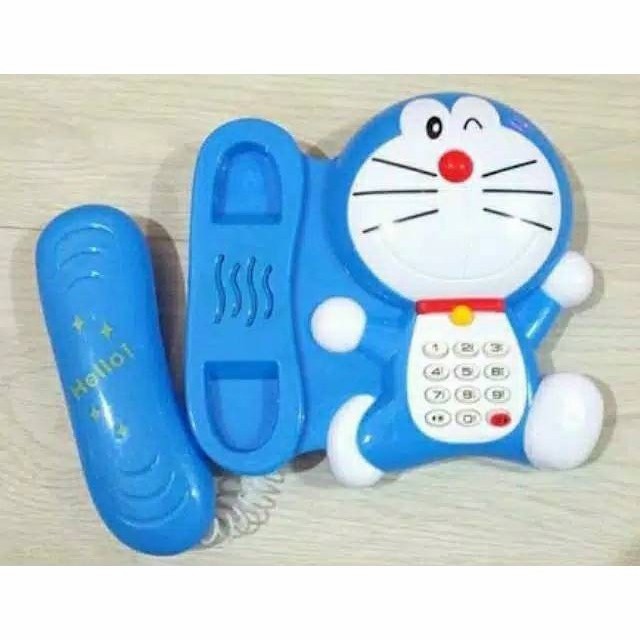 MAINAN TELEPON DORAEMON BATERAI MAINAN TELEPON MAINAN MURAH KADO