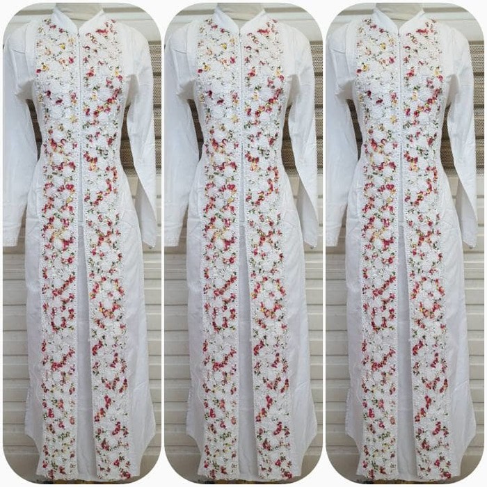 PROMO  Gamis Ihrom Wanita Hitam Bahan Katun Jepang Polos   TERMURAH