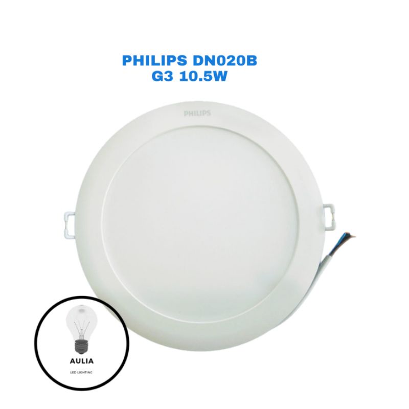 LAMPU DOWNLIGHT LED PHILIPS DN020B 10,5W G3 10.5 Watt D125 5 INCH 10.5W HIAS TIDUR PANEL SNI GARANSI RESMI CAFE RUMAH MINIMALIS PLAFON