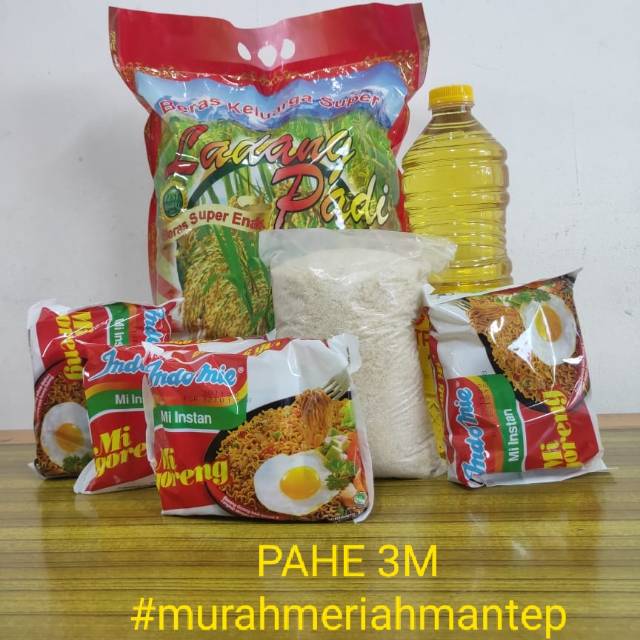 

Minyak,beras,gula,indomie