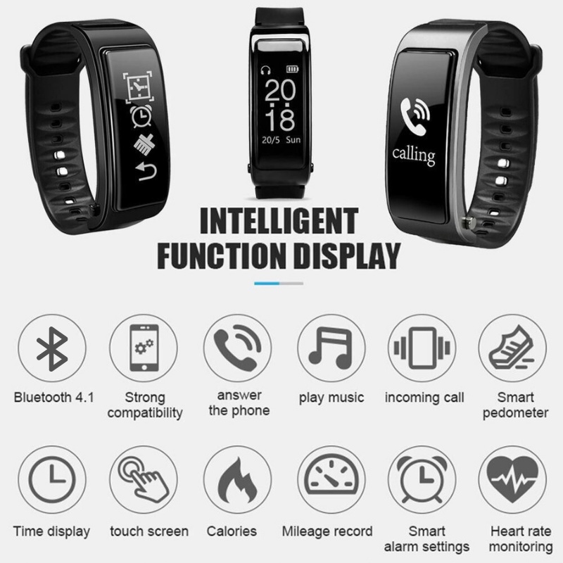 Swopply J181 Jam Tangan Bluetooth Smartwatch Band Earphone Multifungsi