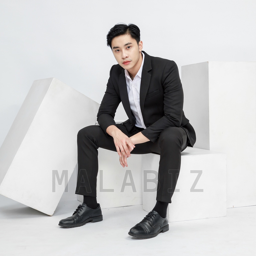 Malabiz Modern Jas Slim Fit (GRATIS BOX, COVER JAS DAN HANGER) Bisa Tukar Ukuran / Blazer Malabiz Blazer Warna Hitam Blezer Malabiz Warna Abu Tua Biru Dongker Formal Semi Formal