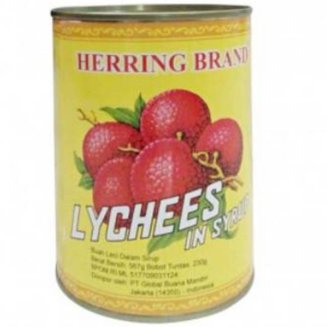 

Lychees Leci Kaleng - Herring Brand 567 gr