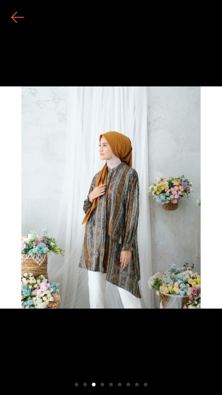 Delisha Tunik/ Tunik Busui/ Baju Kerja Wanita/ Baju Batik Wanita