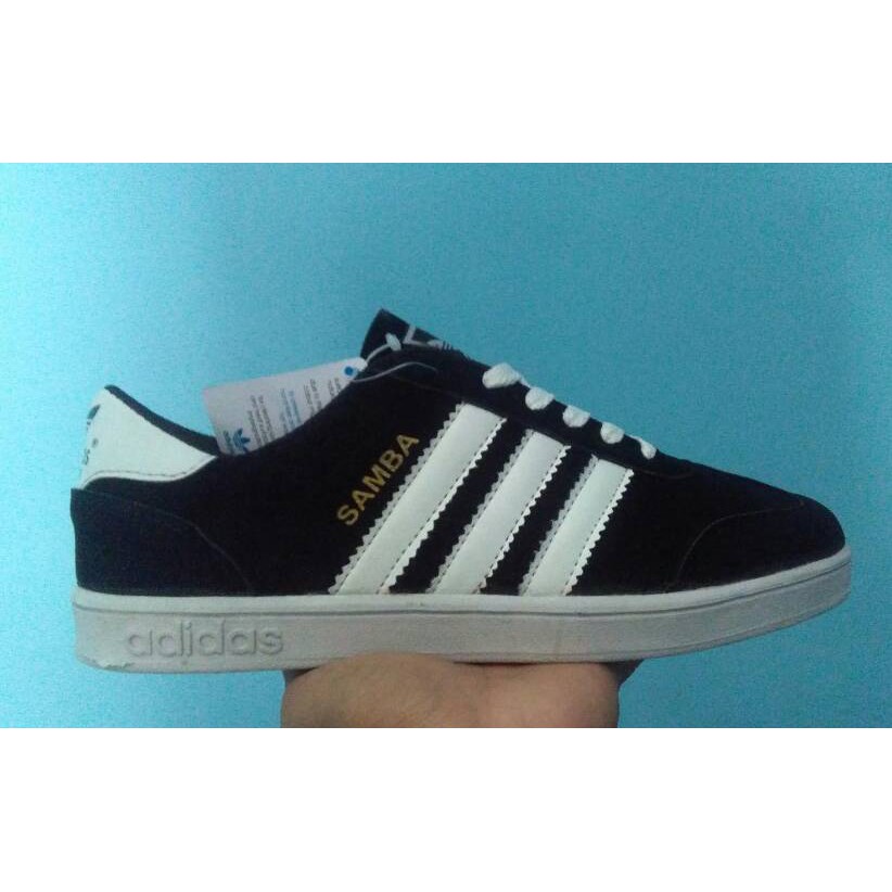 Promo SEPATU ADIDAS SAMBA / HITAM LIST PUTIH /Kuliah /lebaran