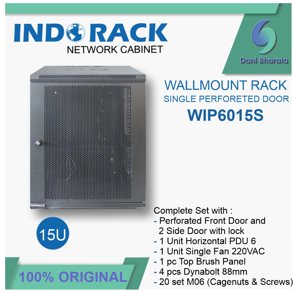 Wallmount Rack WIP6015S Rack Server 15U Single Perforated Door 19 inch Series