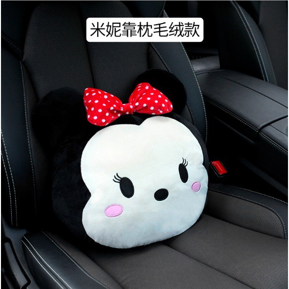 Bantal Sandaran Punggung Jok Mobil Mickey Minnie Tsum Tsum Disney