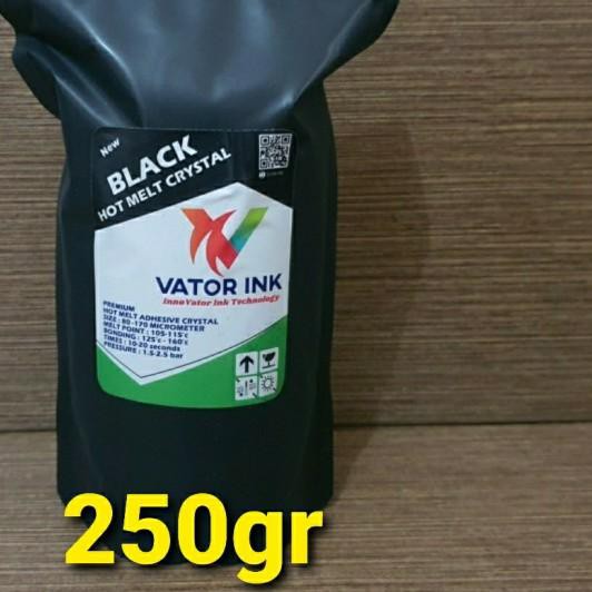 

☝ Vator Hot Melt Black Crystal Adhesive 250gr Sablon DTF Sub Blocker ♕