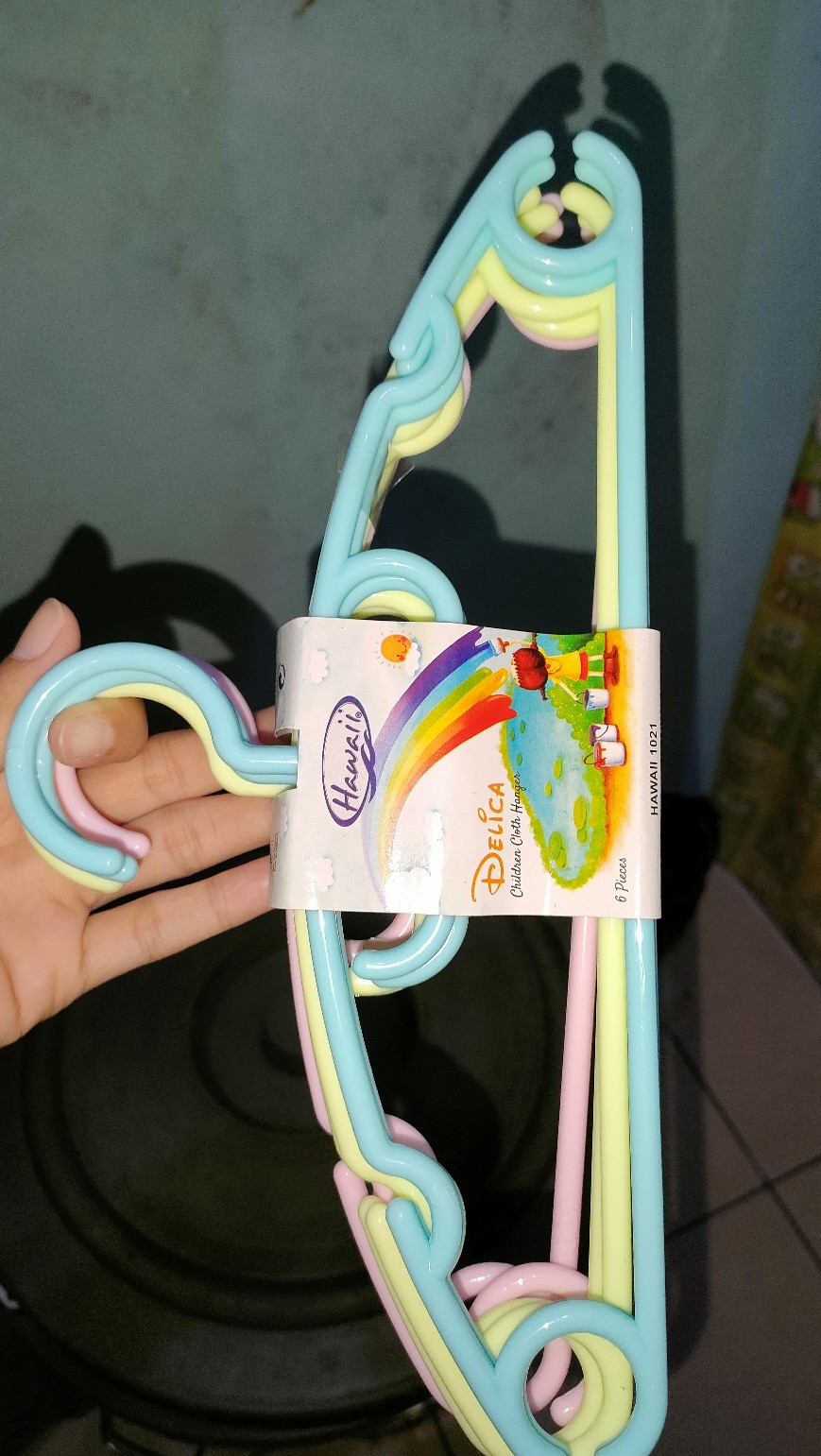 Batamgrosir.id | Gantungan Baju Set Isi 6 - Hook Gantungan Jemuran 6in1 - Hanger Jemuran Hawaii 1021