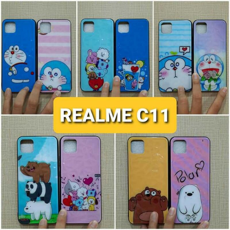 SILIKON CASE DIAMOND KARTUN DORAEMON POOLAR REALME C11