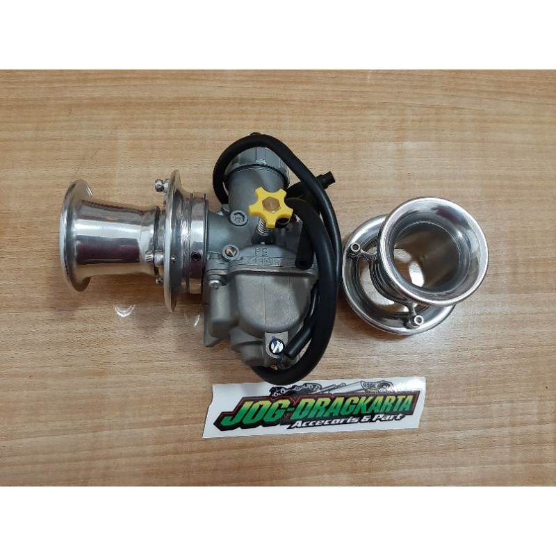 VELOCITY VELOSITI CORONG KARBU KARBURATOR 28MM UNTUK PE28 PWK 28 PWL 26 NINJA PWL 28 MODEL 2 STAK AT