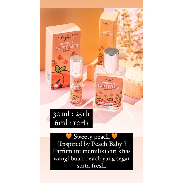 Parfum BeyBys Murah - Varian Sweety Peach
