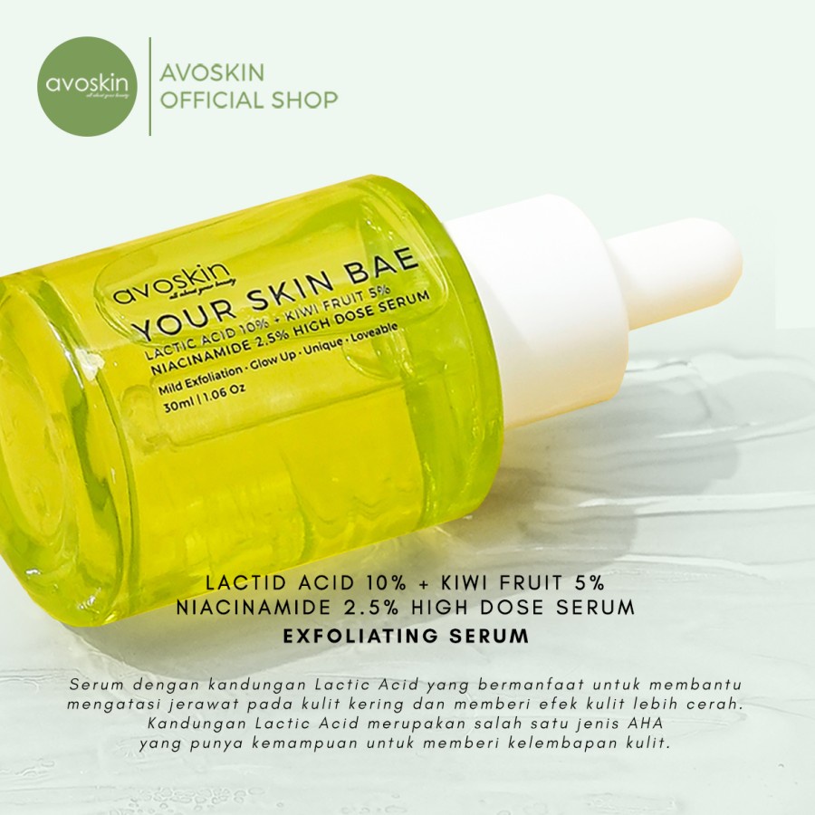 Avoskin Your Skin Bae Lactic Acid 10% + Kiwi Extract 5% + Niacinamide