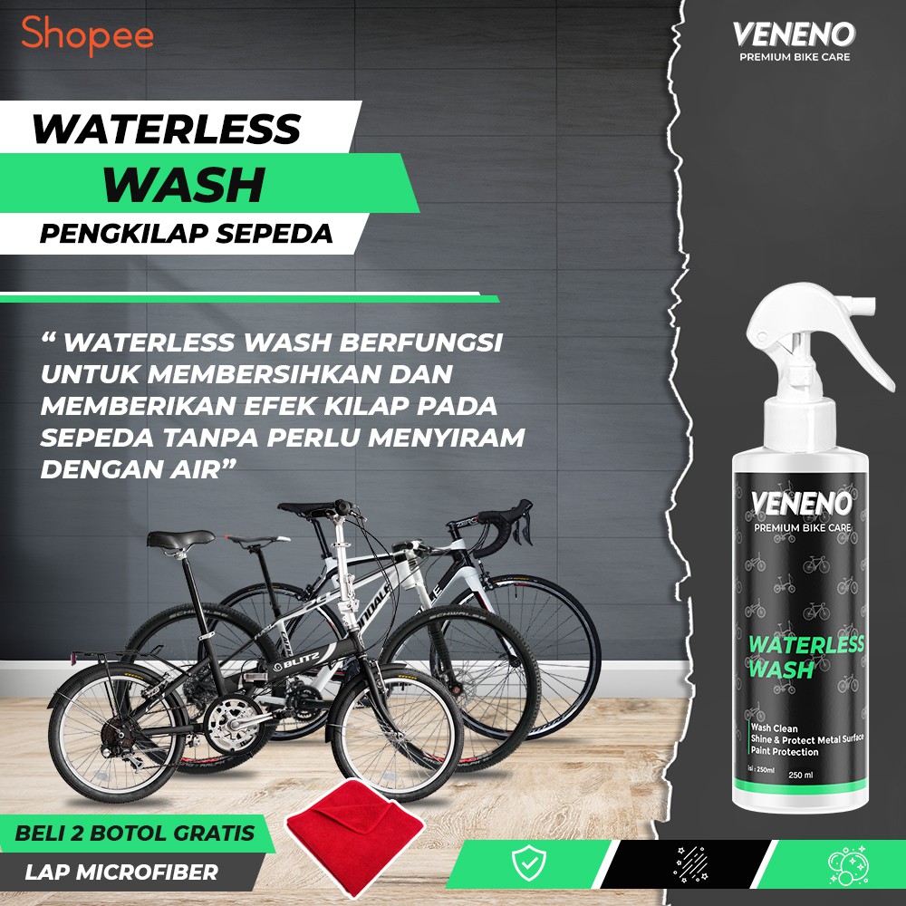 Veneno Waterless Wash - Pembersih Sepeda Menggunakan Air Yang Minim