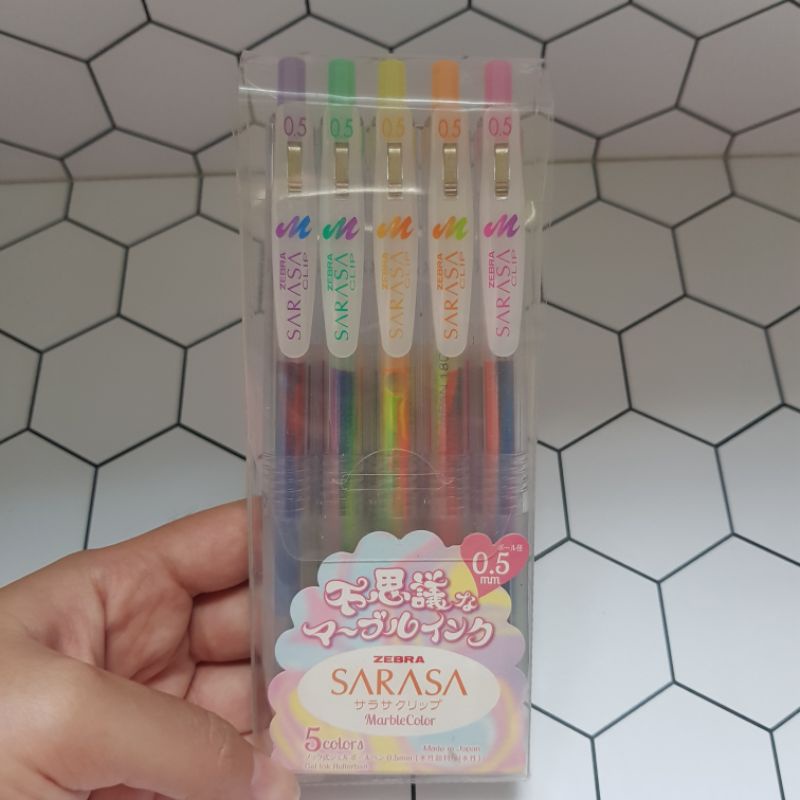

zb sarasa clip marble 1 set isi 5