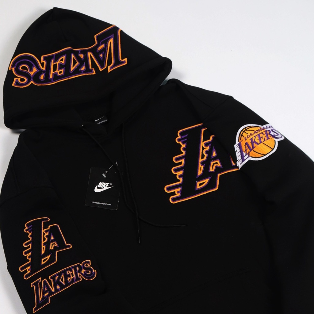 Hoodie Nike Laker Full Bordir l Jaket Sweater Nike Laker Premium Quality