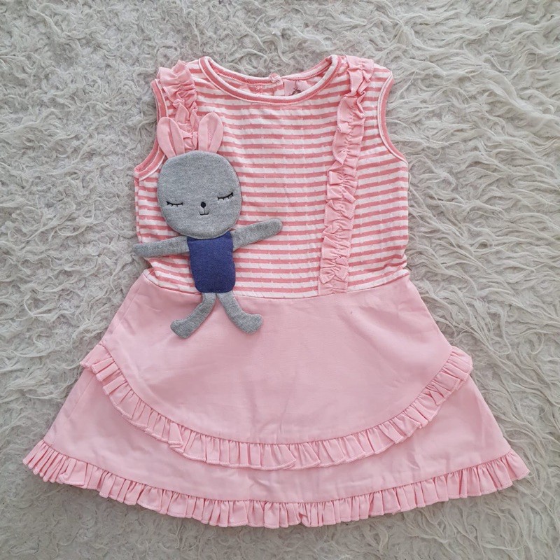 baju bayi doll bunny dress