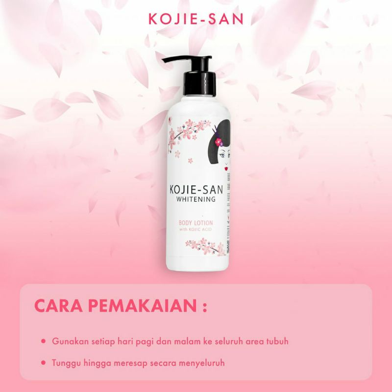 KOJIE SAN BODY LOTION GOAT MILK / KOJIC / GLOW 250ML [BPOM]