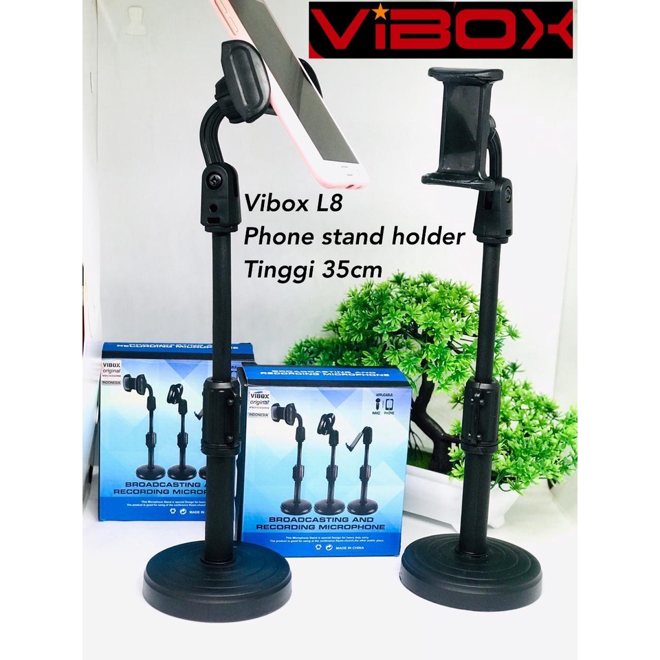 HOLDER MEJA FOLDING PHONE STAND VIBOX ORIGINAL HANDPHONE FOLDING DESKTOP HD23 / L306