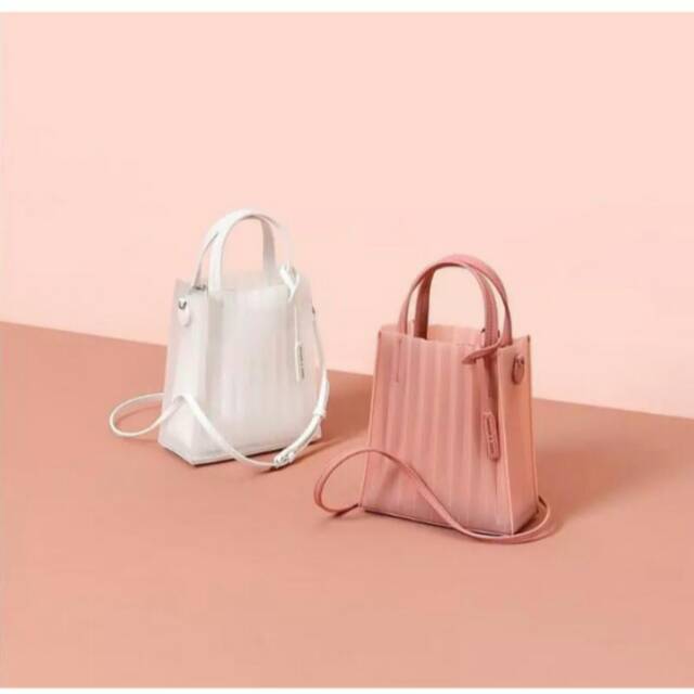 Charles and keith translucent jelly bag