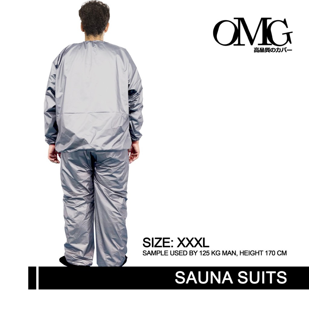 BAJU SAUNA SUIT JAKET CELANA PAKAIAN OLAHRAGA OMG ALLSIZE