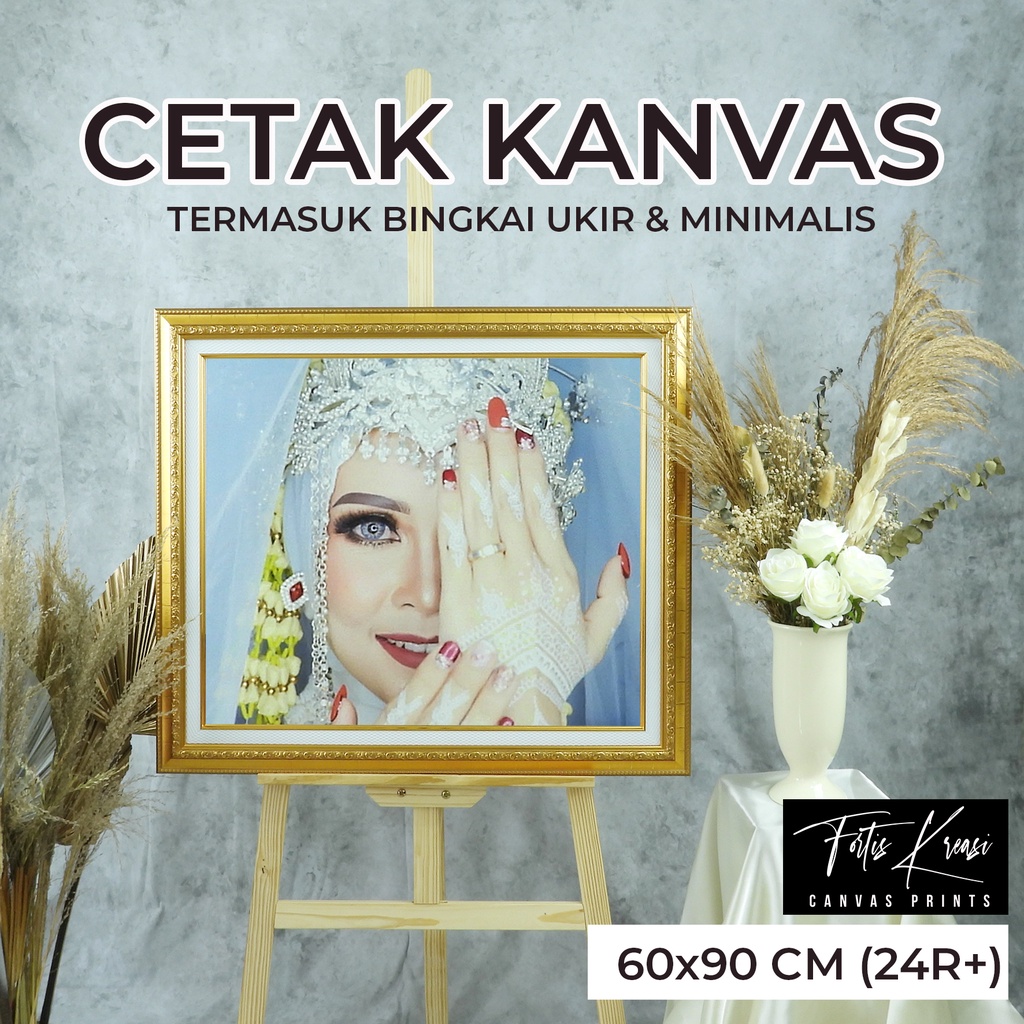 Jual Cetak Foto Kanvas/Canvas Photo Print 60x90cm - Termasuk Bingkai