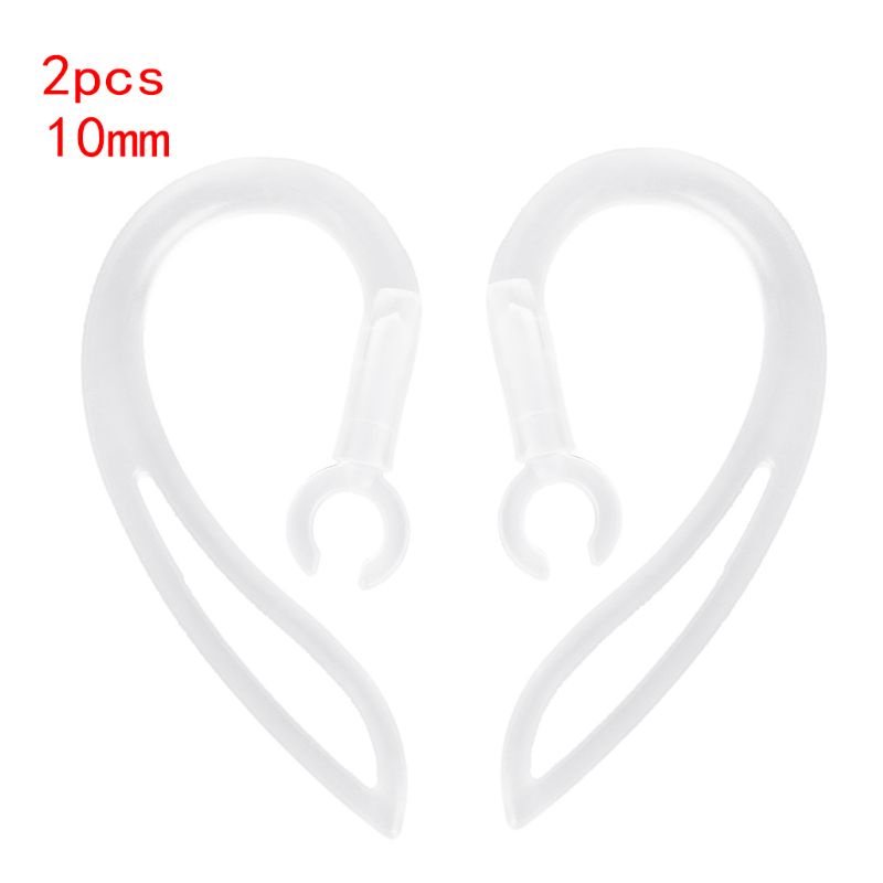 btsg 10mm Bluetooth Earphones Transparent Soft Silicone Ear Hook Loop Clip Headset