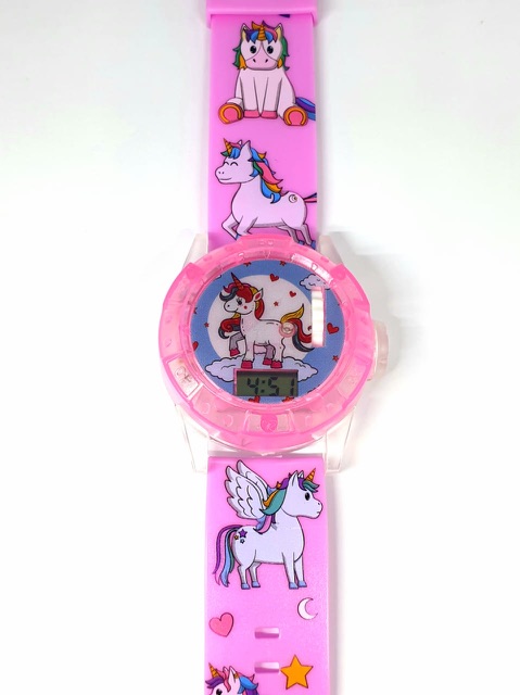 Jam Tangan Anak Melody Laser Proyektor Digital Unicron