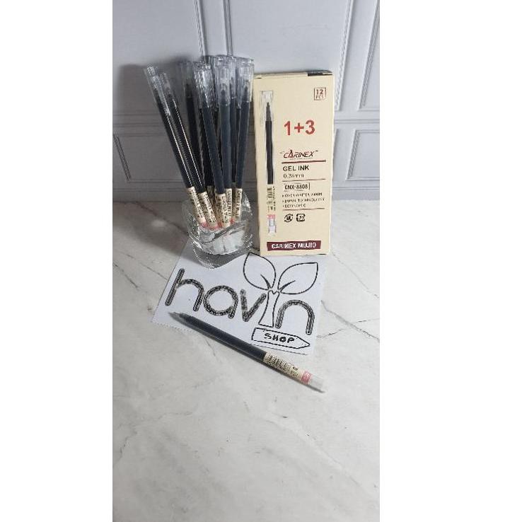 

(NEW ARRIVAL) (12pc) pen gel bagus tinta Japan/pen gel hitam/pena gel/gel pen carinex/MUJI O
