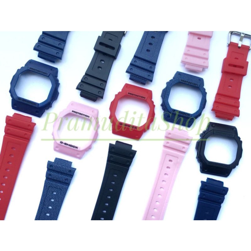 BNB STRAP BEZEL GSHOCK G SHOCK DW 5600 GW B5600 GW 5000 DW5030 DW 5735 DW 5700 SOLID COLOR