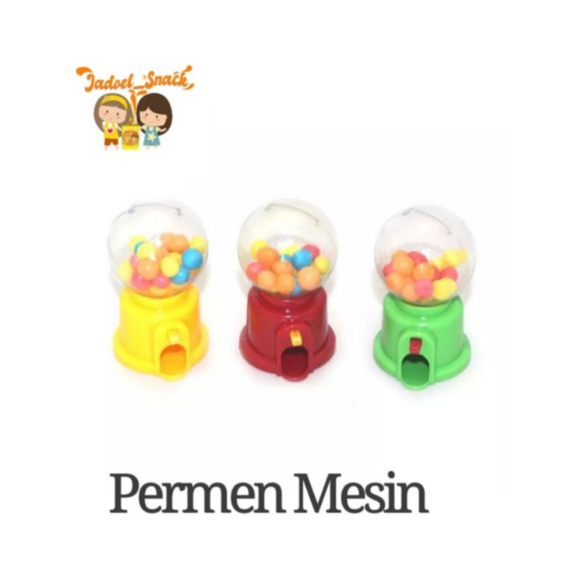 Mesin Permen Mini + GRATIS Permen | Candy Machine | Alat Putar Permen | Mainan Edukasi Snack Snak Jajan Anak Balita