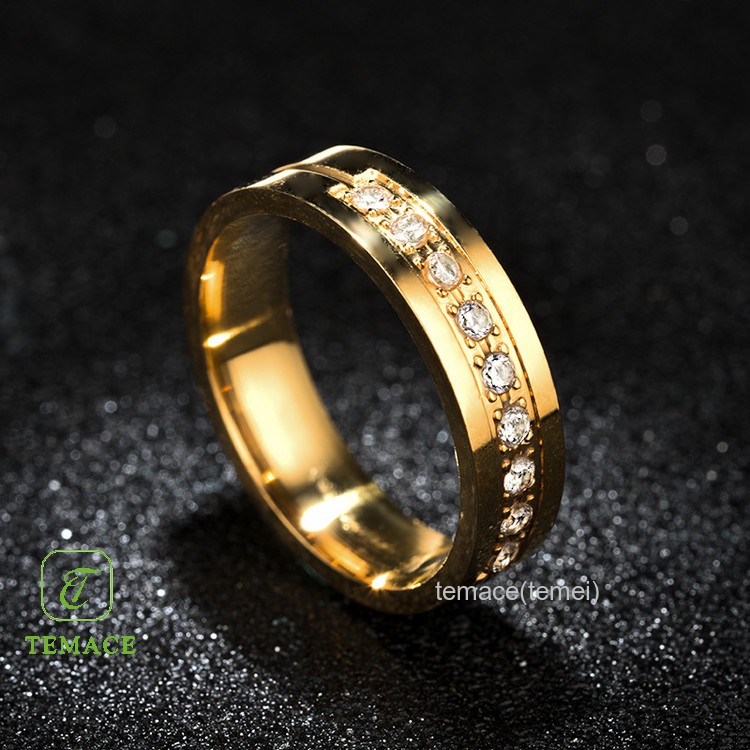 CINCIN TITANIUM COUPLE PRIA WANITA ANTI KARAT ANTI LUNTUR KEREN