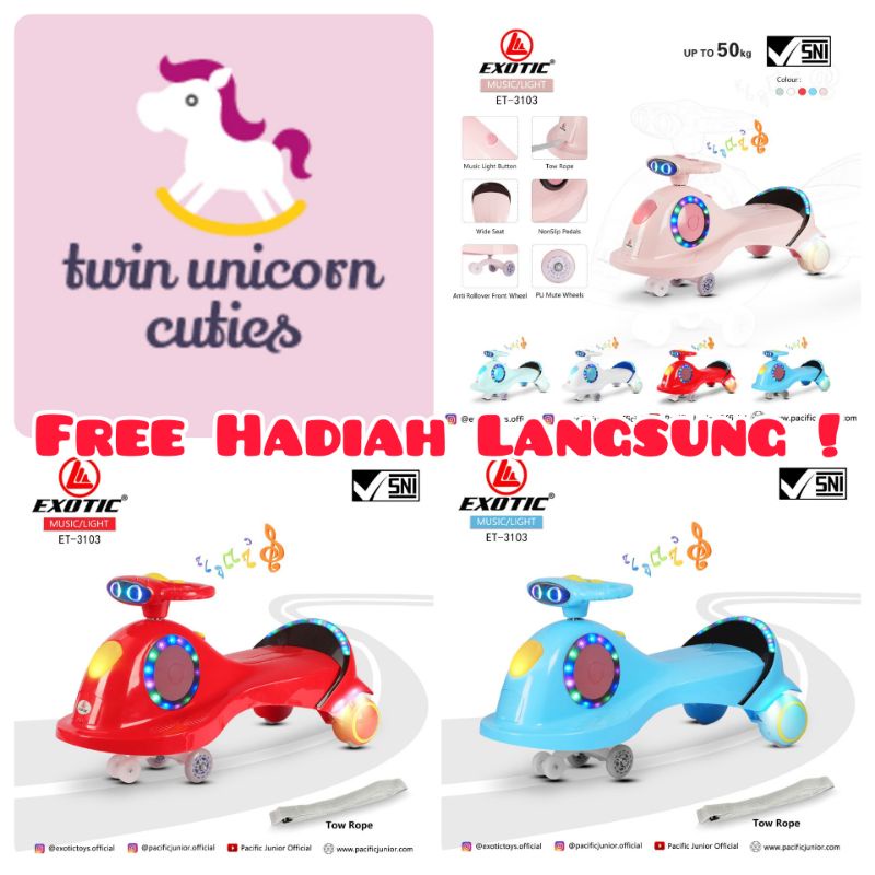 SWING CAR EXOTIC ET-3103 RIDE ON