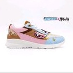 0Aerostreet 41 & 42 Shitty Awesome Cokelat Muda Biru Muda - Sepatu