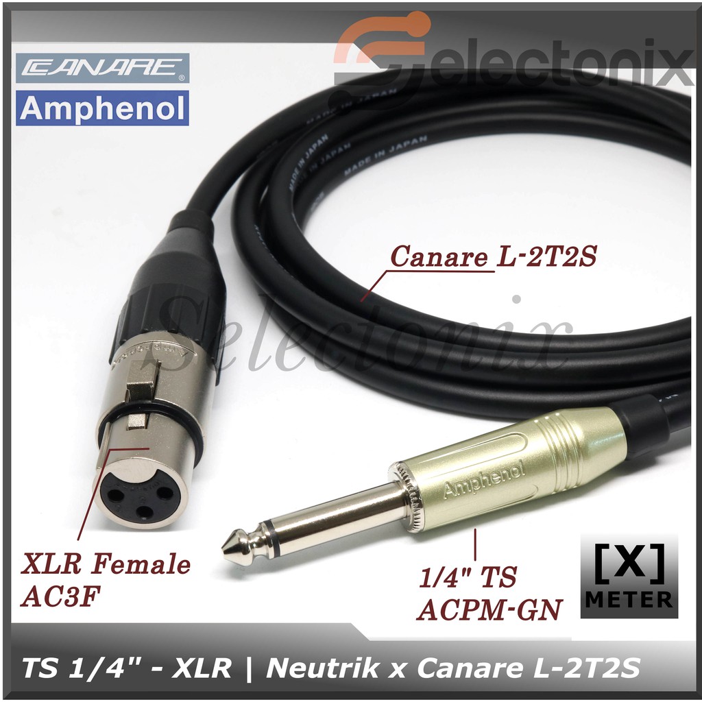 [Request] Kabel Mic 1/4 TS - XLR | Canare x Amphenol