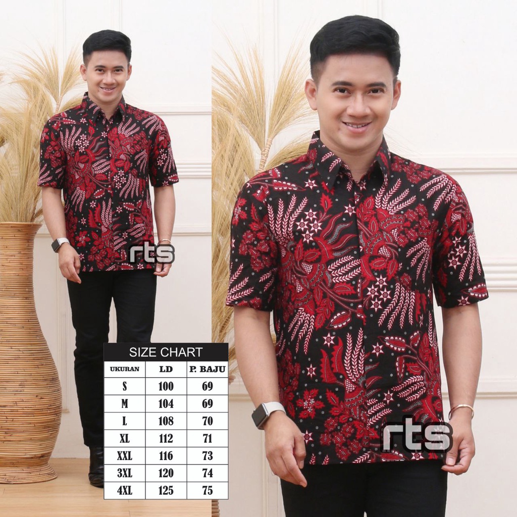 BISA DIBELI TERPISAH BATIK COUPLE FAMILY MOTIF MANGGAR MERAH
