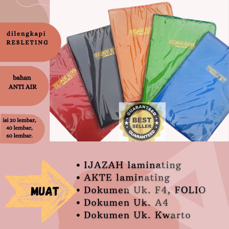 

Map Dokumen/ Dokumen Keeper / Map Ijazah Resleting Anti Air