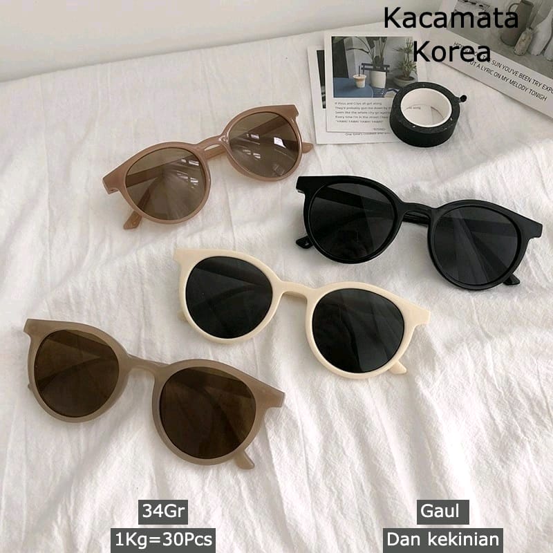 【GOGOMART】Kacamata HItam Artis Korea Modis Retro Style Anti Radiasi