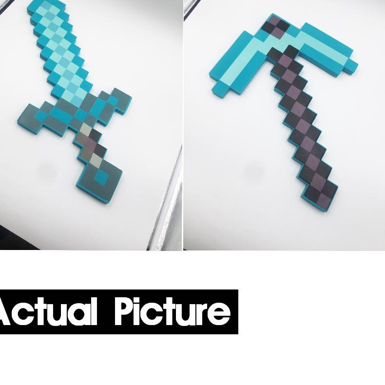 Mainan Pedang Minecraft sword bahan eva mine craft Creeper Diamond Pickaxe Untuk Hadiah Ulang Anak