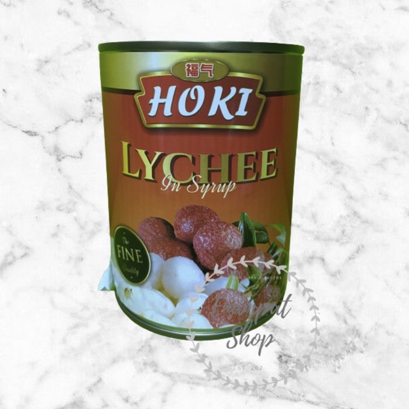 

Hoki Lychee in Syrup Minuman Buah Leci kaleng 565g