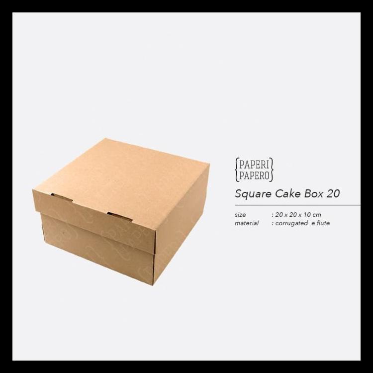 

CAKE BOX - KOTAK / DUS / BOKS KUE BOLU (20 X 20 X 10 CM ) TERLARIS