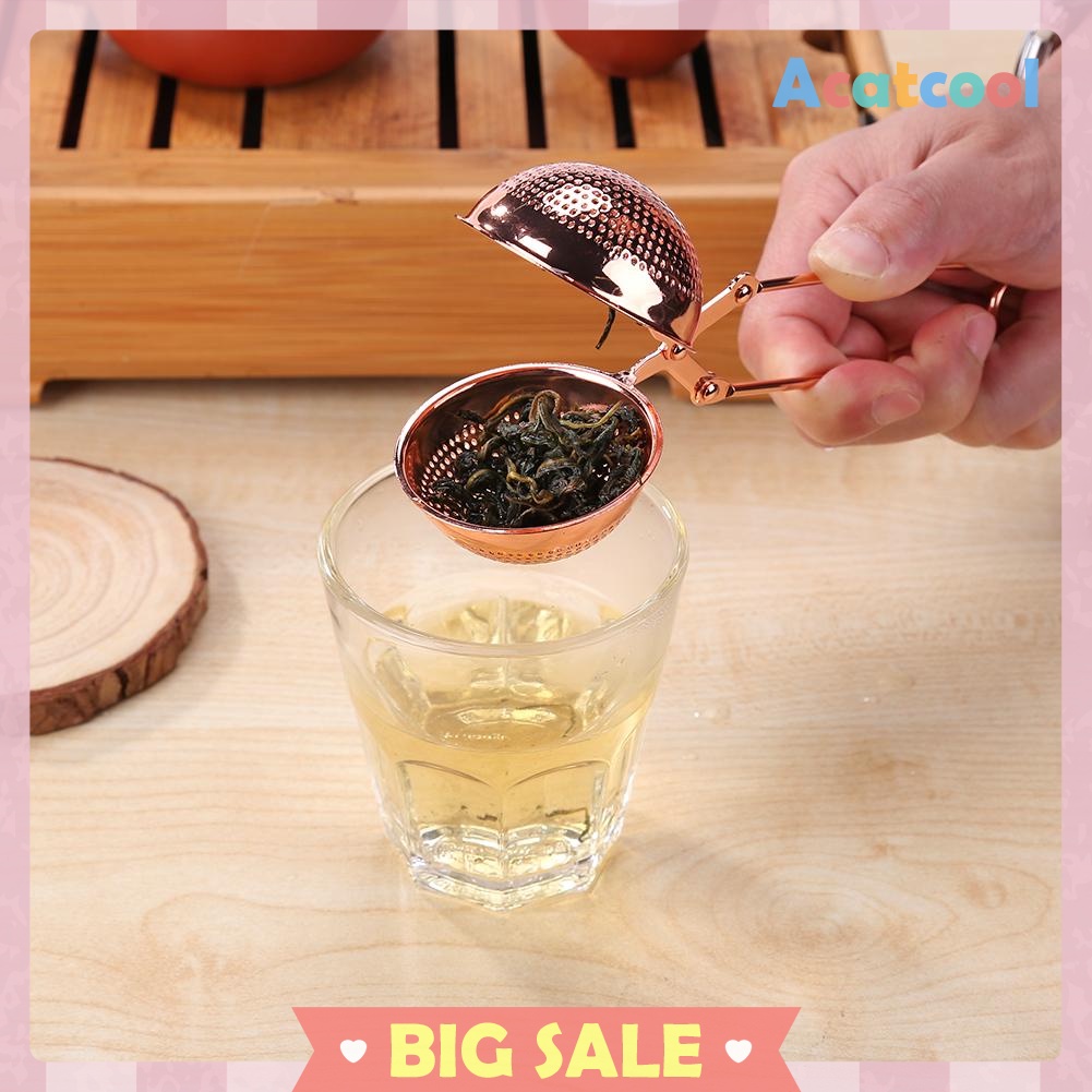 Reusable Stainless Steel Tea Strainer Infuser Tea Ball Filter with Handle